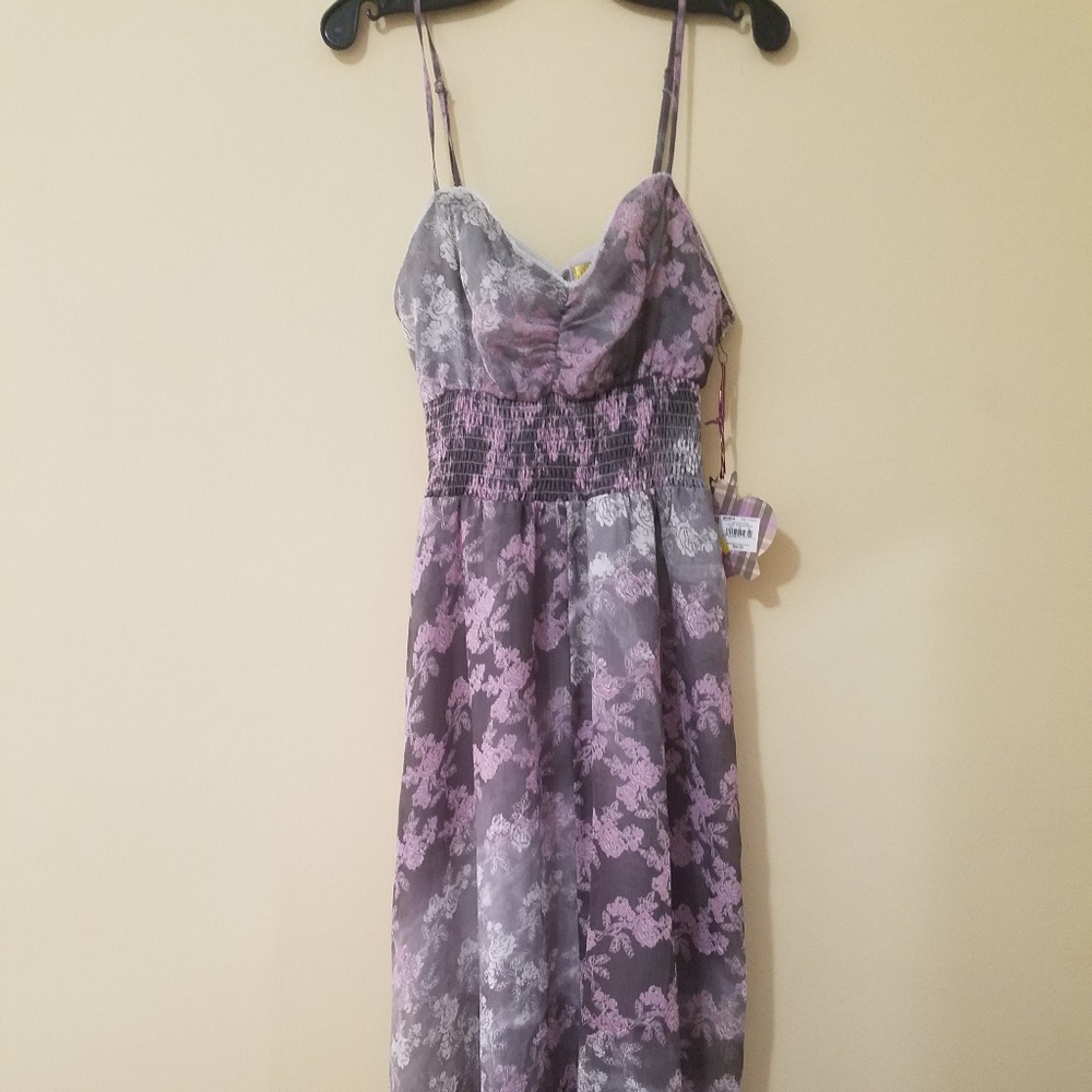 Floral dress.